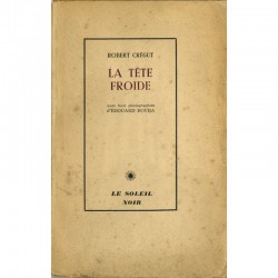 Couverture de "La tête froide " de Robert Crégut, photographies d'Édouard Boubat, 1952