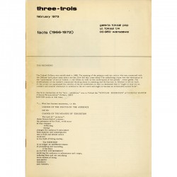 plaquette de la galerie Foksal, présentant l'ensemble des expositions réalisées entre 1966 et 1972