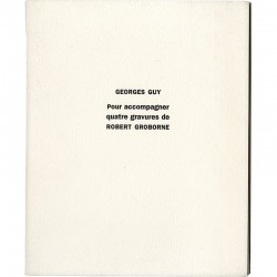 livre d'artiste en linogravure de Robert Groborne, 1987