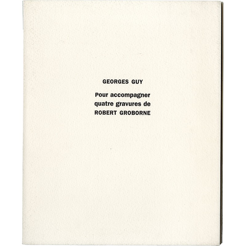 livre d'artiste en linogravure de Robert Groborne, 1987