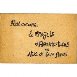 Réalisations, & Projets d'Architectures de Niki de Saint Phalle, 1974