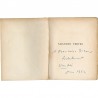 "Amandes vertes", exemplaire dédicacé par Vertès en page de faux titre