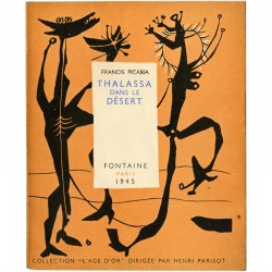 Thalassa dans le désert, couverture illustrée par Mario Prassinos, 1945