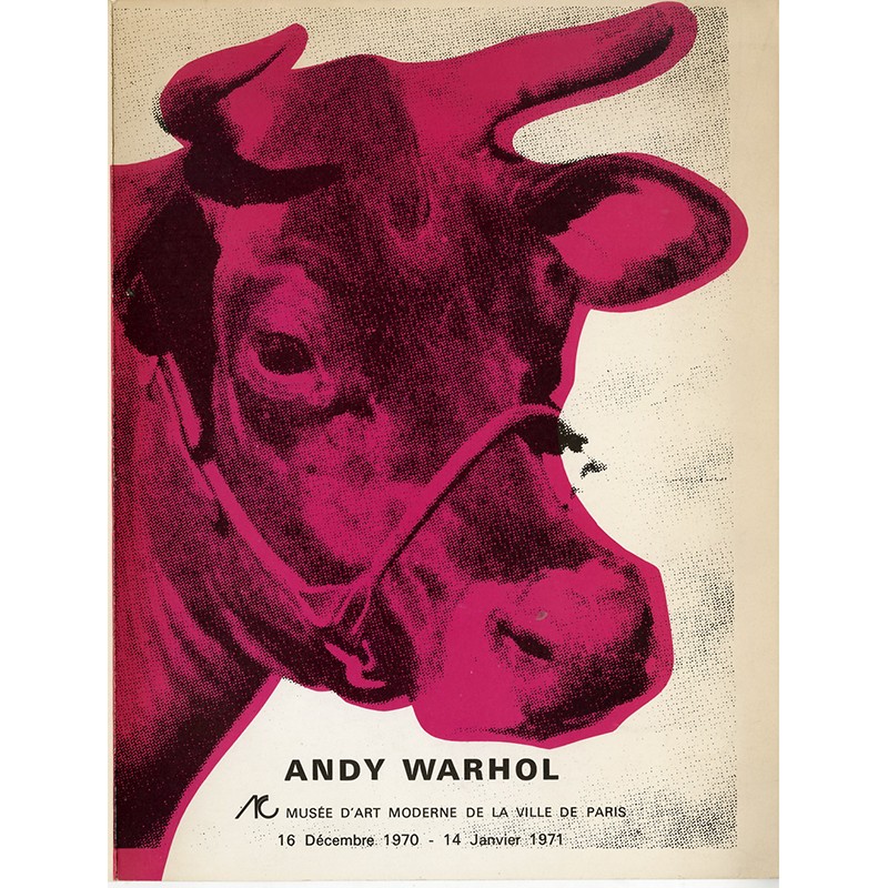 plaquette/catalogue d'Andy Warhol, Musée d'art moderne de la ville de Paris, 1970-1971