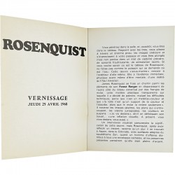 exposition de James Rosenquist, texte de Tommaso Trini, 1968