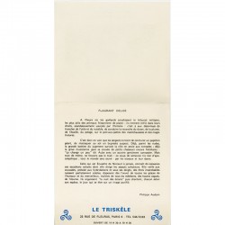 Aube Elléouët "Collages", invitation de la galerie Le Triskèle, 1978