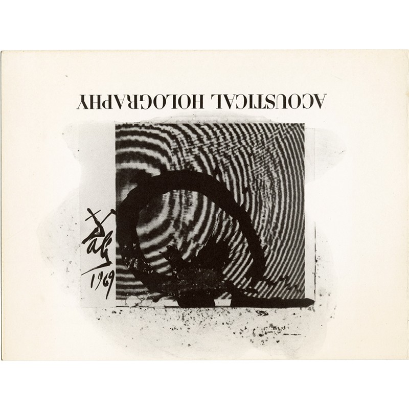 Salvador Dalí "Acoustical holography" à la galerie M. Knoedler & Cie, à Paris, 1969