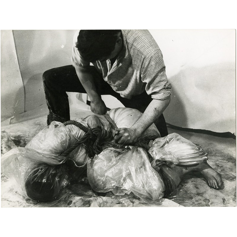 Otto Muehl, "Action 5 - Verschnürung (Entrave)", 1964