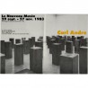 carton d'invitation de l'exposition de Carle Andre au Nouveau Musée, Villeurbanne, 1983