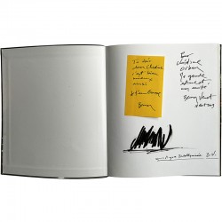 exemplaire dédicacé et illustré d'un dessin original de Bernar Venet, adressé à Christine Orban