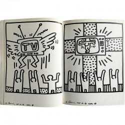 suite de dessins que Haring réalisa en 1983 pour Lucio Amelio, directeur de la galerie napolitaine
