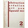 n° 2 de la revue "Abstraction, création, art non figuratif", 1933