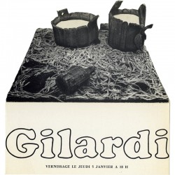 vernissage Piero Gilardi à la Galerie Ileana Sonnabend, à Paris, le 5 janvier 1967