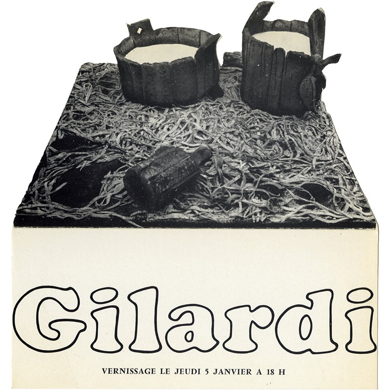 vernissage Piero Gilardi à la Galerie Ileana Sonnabend, à Paris, le 5 janvier 1967