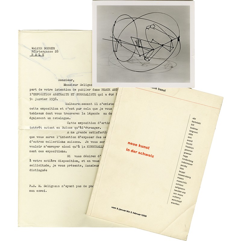 lot autour de Walter Bodmer probablement issu des archives de la Gazette des Beaux Arts