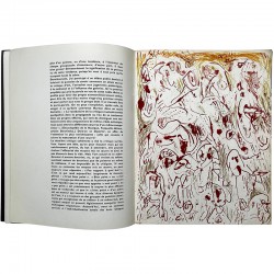 lithographie originale d'Alechinsky dans le cahier de la Galerie de France, 1962