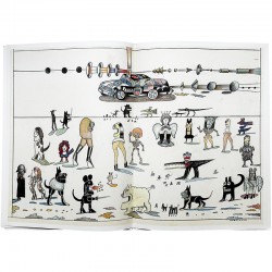 lithographies originales en couleur de Saul Steinberg, Derrière le miroir, 1977