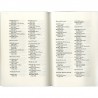 Double page livre de Christian Boltanski, présentant une partie de la liste des Suisses morts dans le canton du Valais en 1991