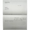 courrier de Roberto Altman adressé à José Pierre, signé par Maggy Mauriz, 1968