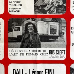 annonce de la galerie Iris Clert dans le 1er numéro de "France Galeries", 1973