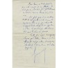 lettre de Gaston Monnerville, président du Conseil de la République, à Gérard Gaussen,  1952
