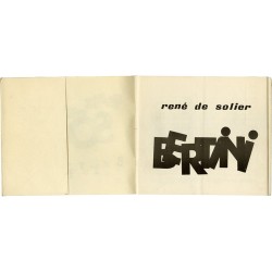 René de Solier, Gianni Bertini, 1963