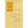 lettre adressée par Jean Luce à Gaston Louis Vuitton, le 15 mars 1958, au sujet d'œuvres de Jean Lurçat