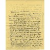 lettre de Gian Francesco Malipiero – compositeur et musicologue italien – à Gérard Gaussen, consul à Venise, en décembre 1957
