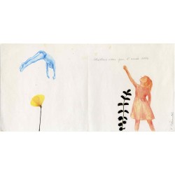 Françoise Pétrovitch, carte de vœux, 1996