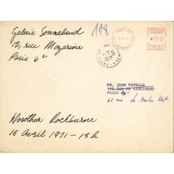 première exposition personnelle de Dorothea Rockburne en France, chez Sonnabend, 1971