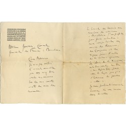 correspondance du compositeur Joaquin Nin et du consul Edouard Gaussen, ca. 1913-1918