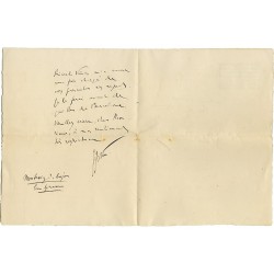lettre du pianiste Joachim Nin au consul à Barcelone Edouard Gaussen, ca. 1913-1918