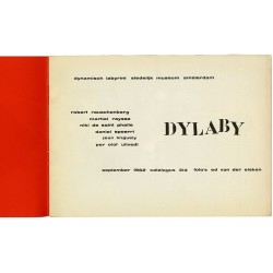catalogue de l'exposition "Dylaby" au Stedelijk Museum d'Amsterdam en 1962