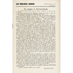 bulletin Le Soleil Noir n°1, François Di Dio, 1964