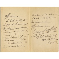 Eugénie Buffet, correspondance, 1917