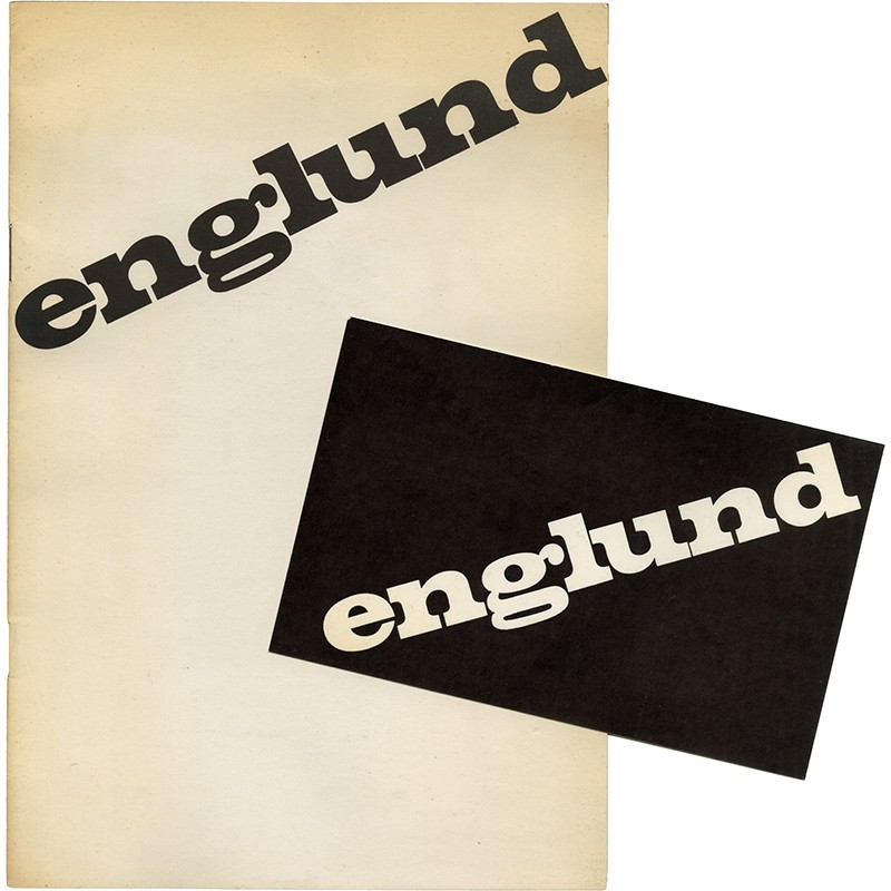 carton d'invitation et catalogue de l'exposition de Lars Englund, Sonnabend, Paris, 1968