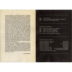 catalogue de l'exposition de Englund à la Galerie Ileana Sonnabend, à Paris, le mardi 23 janvier 1968