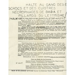 Maurice Lemaître, Halte au gang des escrocs..., 1967