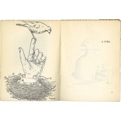 Recueil de poèmes de E.L.T. Mesens illustré de 10 dessins de René Magritte, 1959