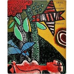 catalogue de l'exposition de Corneille à la galerie Ariel, à Paris, en novembre 1970, avec 2 lithographies originales