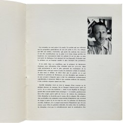 catalogue Richard Mortensen, texte de Léon Degand, portait par Willy Maywald, 1956