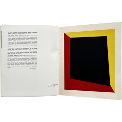 Richard Mortensen, sérigraphie "Le carré perspectiviste" insérée dans le catalogue de Denis René en 1956