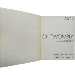 catalogue de l'exposition de Cy Twombly au musée d'Art moderne de la Ville de Paris / ARC 2, texte de Marcelin Pleynet, 1976