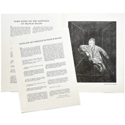 Francis Bacon, galerie Rive Droite, textes de Roland Penrose et texte de David Sylvester, 1957