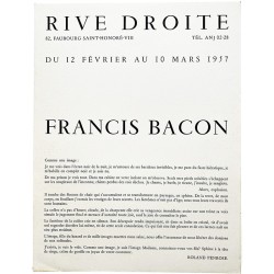 1re exposition personnelle de Francis Bacon en France, Galerie Rive Droite, février-mars 1957