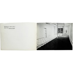 Sanejouand : Organisation de l'espace n°1 - Galerie Yvon Lambert - rue de l'Échaudé à Paris - avril 1968