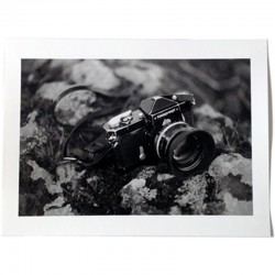 Le tirage argentique signé par Bernard Plossu, accompagnant le livre d'artiste