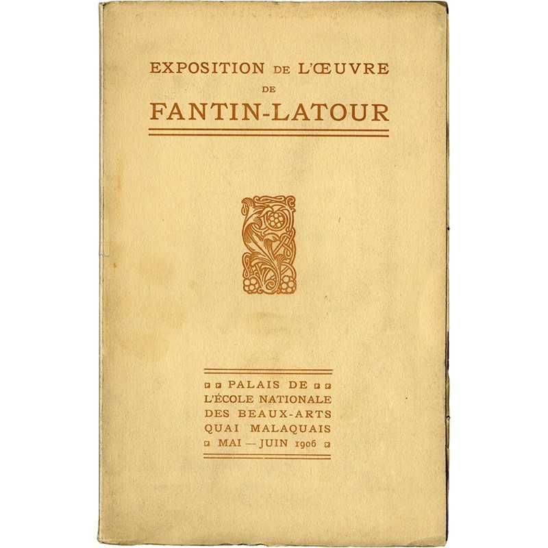 Exposition de l'œuvre de Fantin-Latour, 1906