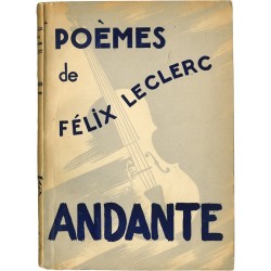 Félix Leclerc, Andante, 1944, dessin de la couverture par Henri Beaulac