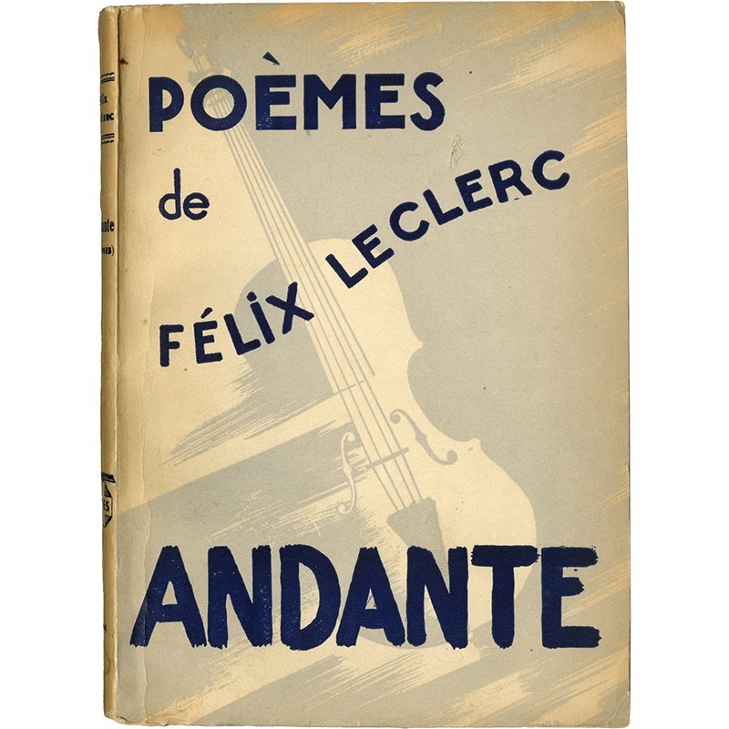 Félix Leclerc, Andante, 1944, dessin de la couverture par Henri Beaulac